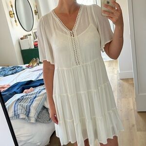 The sweetest little white summer dress